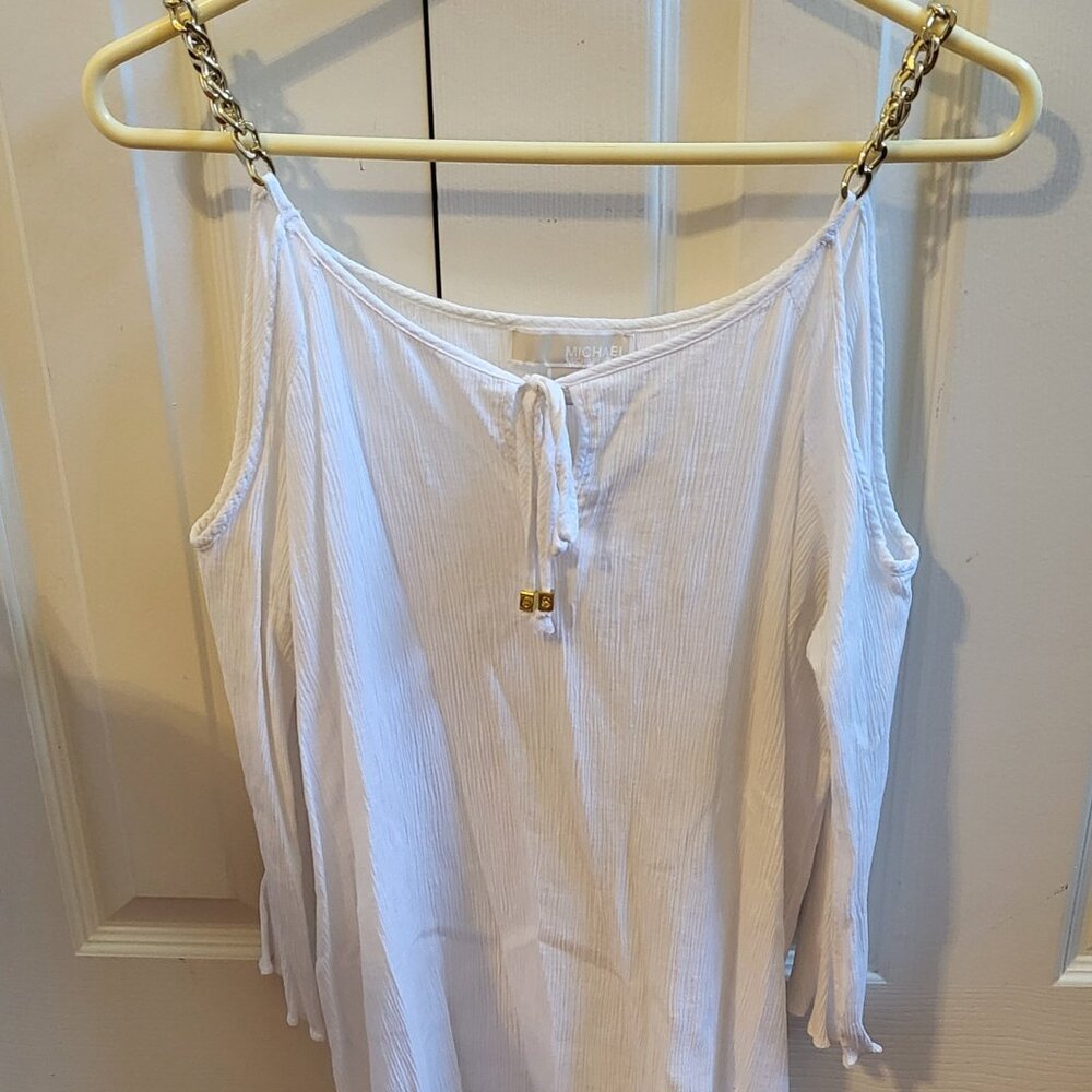 Michael Kors Cold Shoulder top Women's size L
